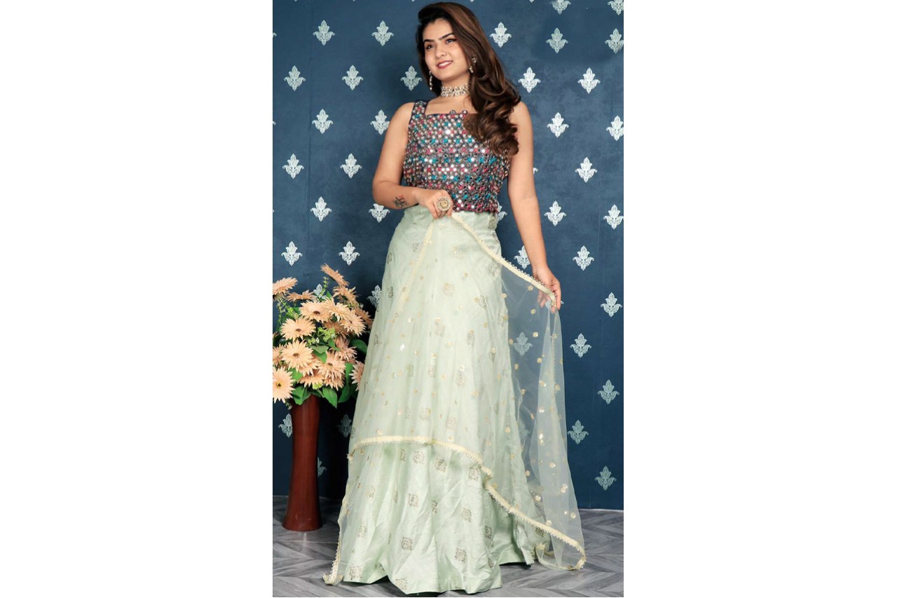 Indo western lehenga on sale online